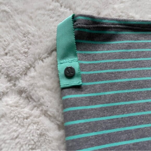 Lululemon | Vinyasa Scarf *Rulu "Parallel Stripe Menthol Heathered Slate" - Picture 5 of 10